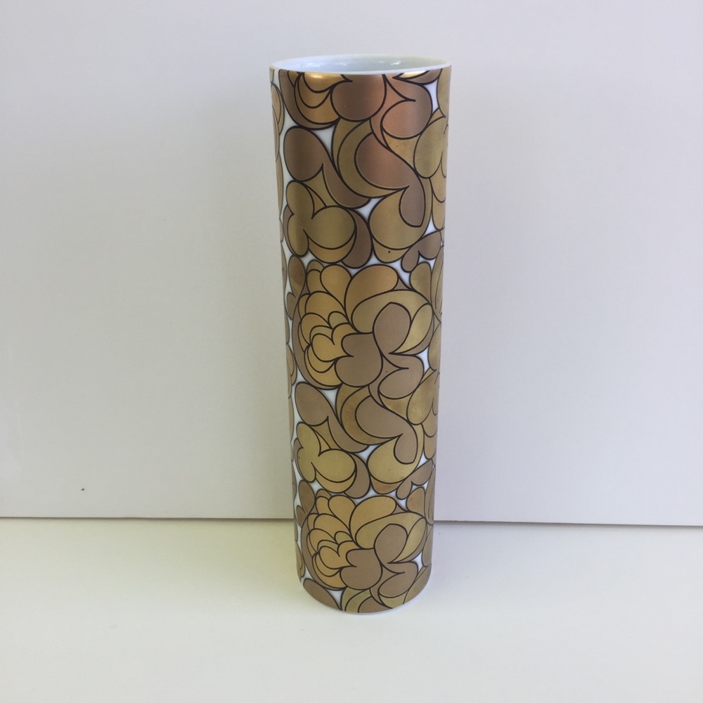 Vintage Bjorn Wiinblad Rosenthal Linie Gold Vase